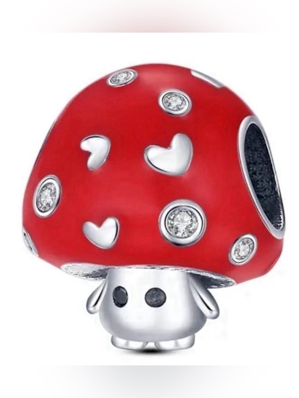 New S925 Mushroom Pandora Style Charm